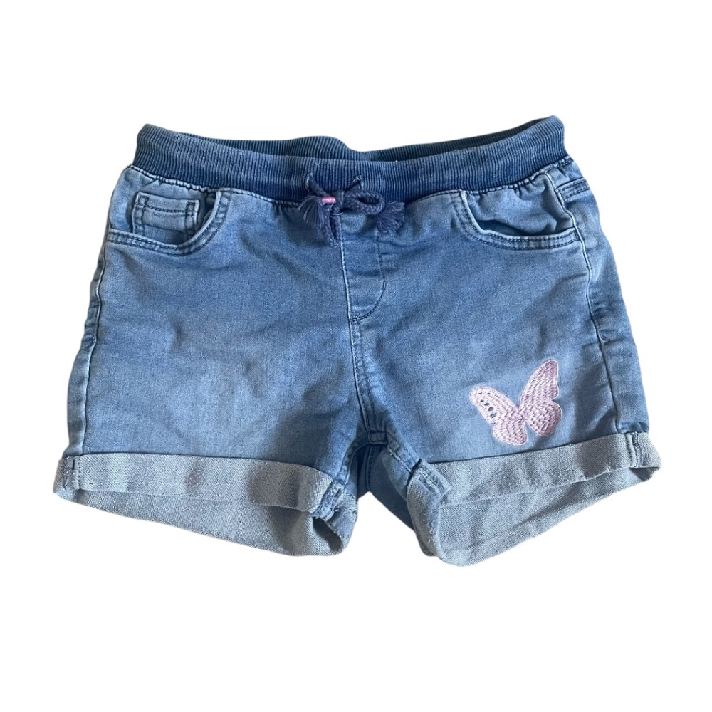 Cat & Jack Girl’s Denim Shorts with Butterfly Size L (10-12)